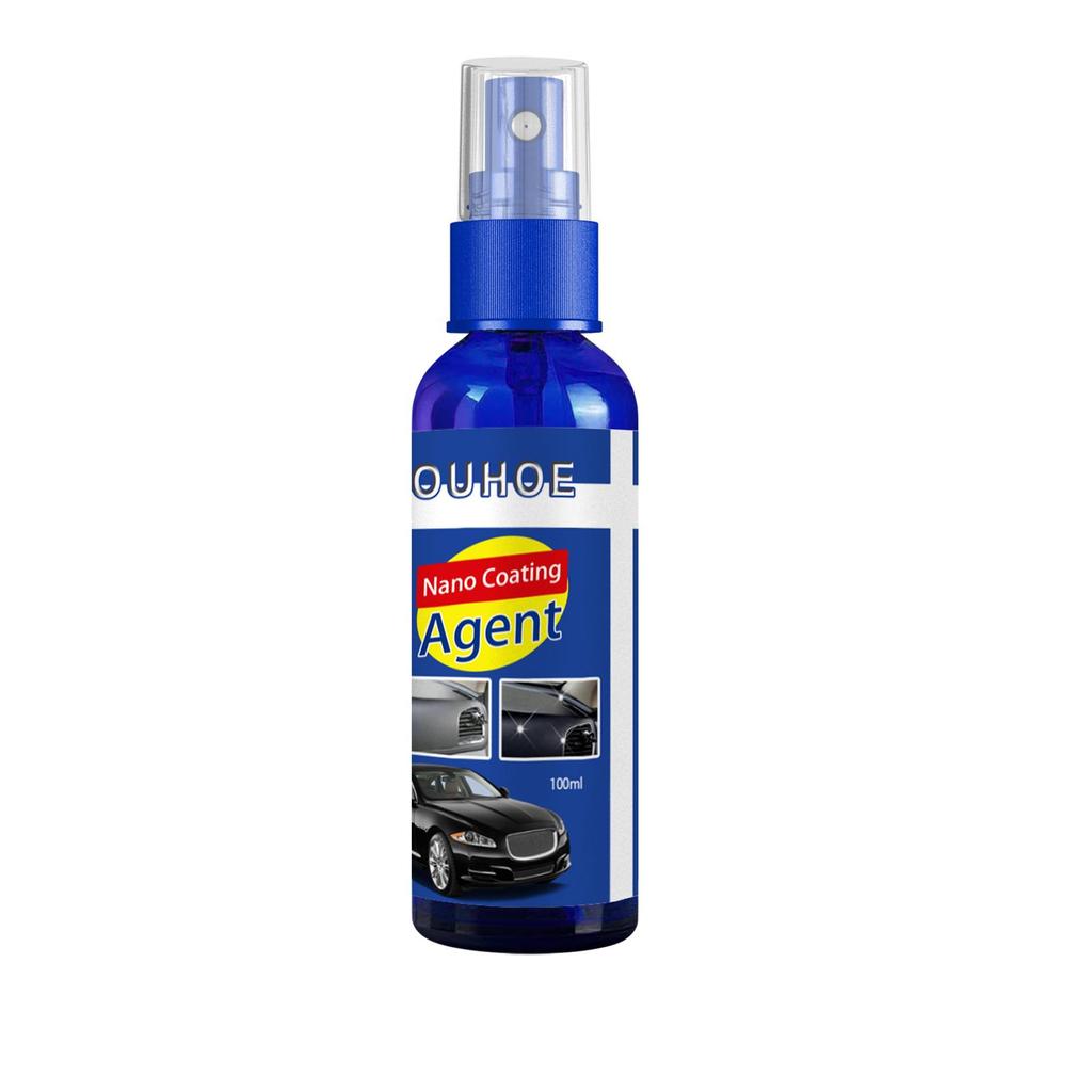 OUHOE Car Plastic Interior Restore Spray Dashboard Trim Refinish Polish Anti Dust Anti Aging Seat Door Panel Care Agent 100ml