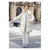 Plus Size Womens Winter Coat Thickened Loose Long Cotton Jacket High Quality Drawstring Waist Outwear
