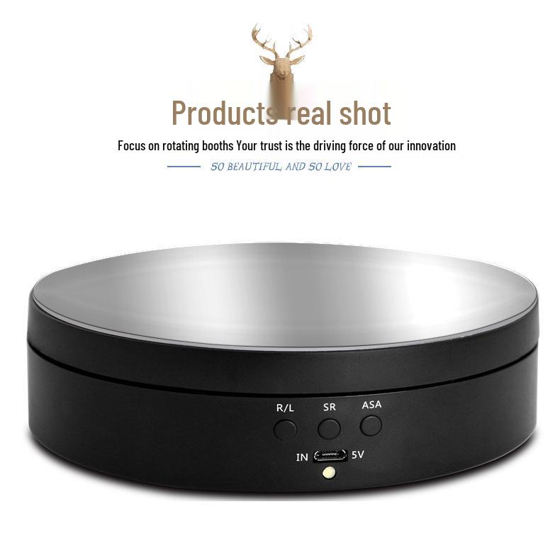 Verstellbarer elektrischer Drehteller für Ausstellung und Live-Streaming