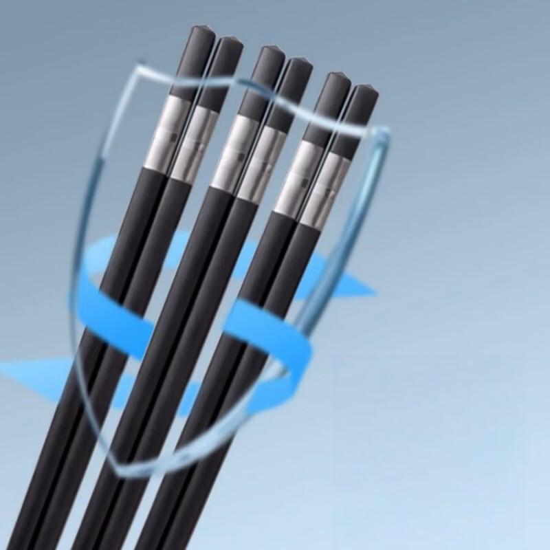 Hotel Style Silver Line Alloy Chopsticks