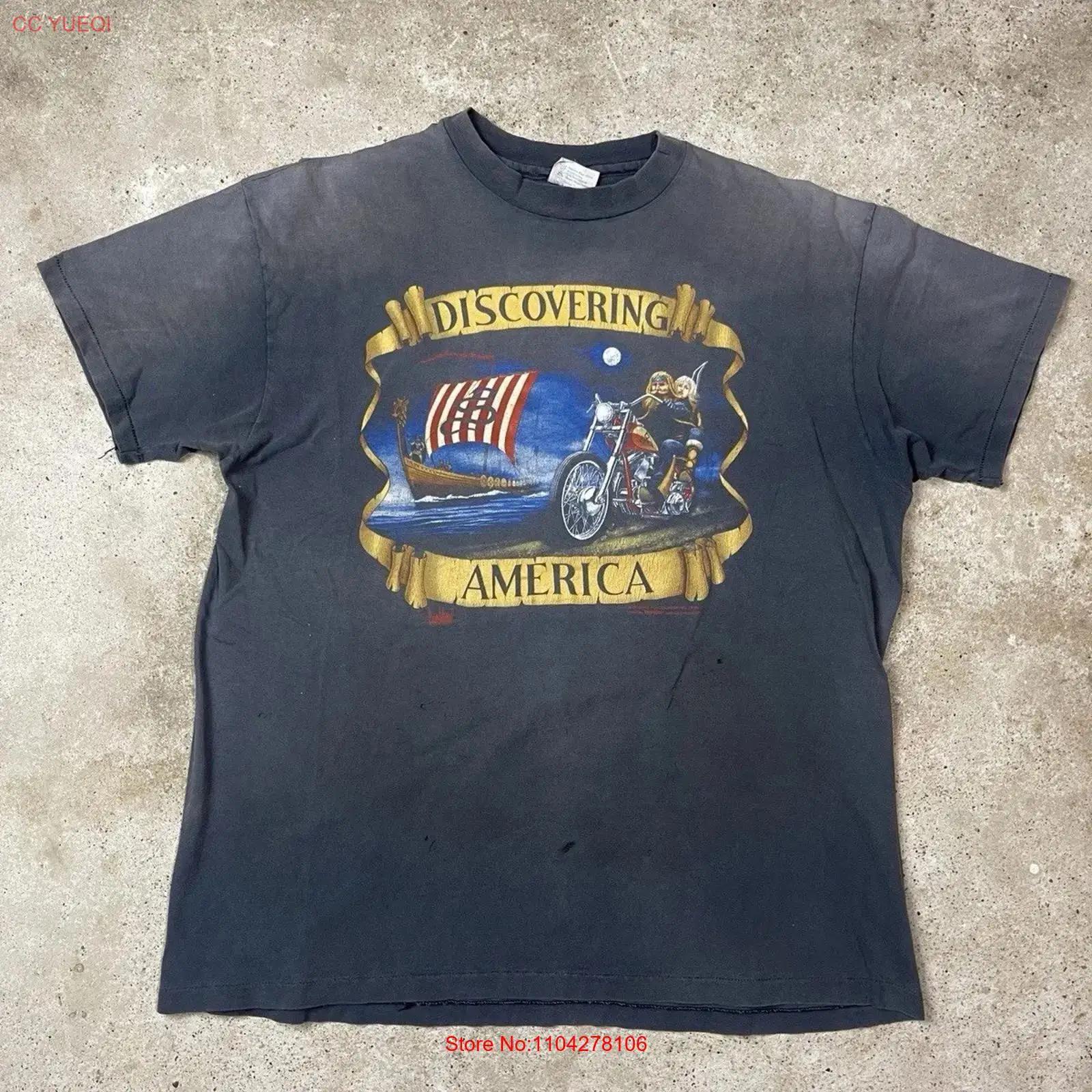 

Vintage Easyriders T Shirt Biker Mens XL Sun Faded Thrashed Motorcycle 1990 USA vintage Washed Unisex Breathable streetwear 5XL різнокольоровий