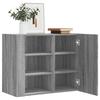 VidaXL Wall Cabinet Sonoma Grey 75x35x60 Cm Engineered Wood, Hanging Cabinet, Wall Cupboard, Bathroom Cabinet 848428