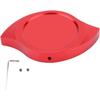 Cap Decorative Cover, Aluminum Radiator Cap Decorative Cover Universal Car Engine Bay Dress Up Accessory CNC Machined Lightweight Durable Red Finish