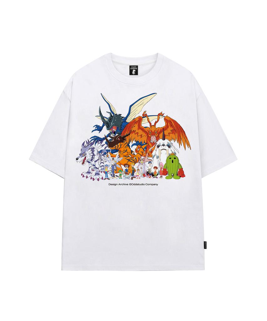 ODDSTUDIO [Digimon Adventure] Digidestined Overfit T-Shirt - 3 Colors