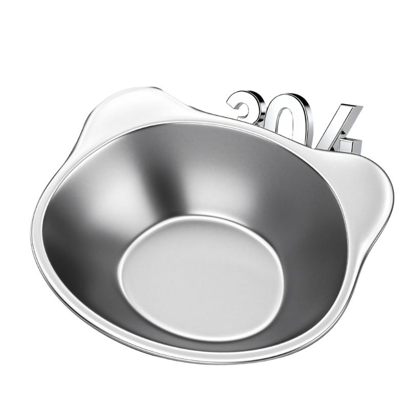 

Elevated Pet Food Dish 304 Durability Rustless Steel Cats Feeding Bowl for Dog and Small Cats To Avoid Spills