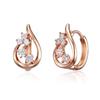 ELLE Jewelry 14K GF Water Drop One-Touch Cubic Zirconia Earrings ELGPEE548