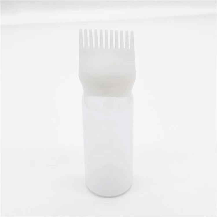 Professional Hair Dye Comb Bottle Hair Color Application Brush Bottle with Paint Brush Applicator