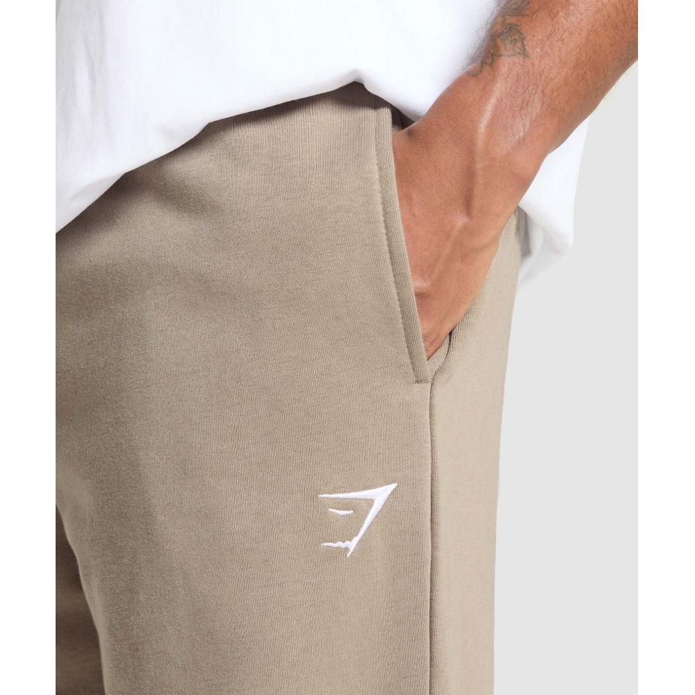 Gymshark Pantalón de chándal recto Crest Lifestyle Marrón A5a1o Nc0s