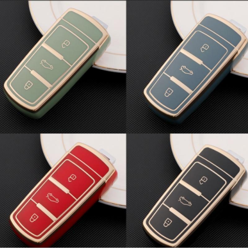 New Fashion TPU Car Key Bag for Volkswagen VW CC Passat B6 B7 Passat 3C CC Maogotan R36B5B7L Auto Key Case Cover Styling Accessories