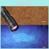 Compact Extendable Focus Adjustable Led Uv Light For Makeup Baby Gear Fluorescent Check Mini Uv Flashlight