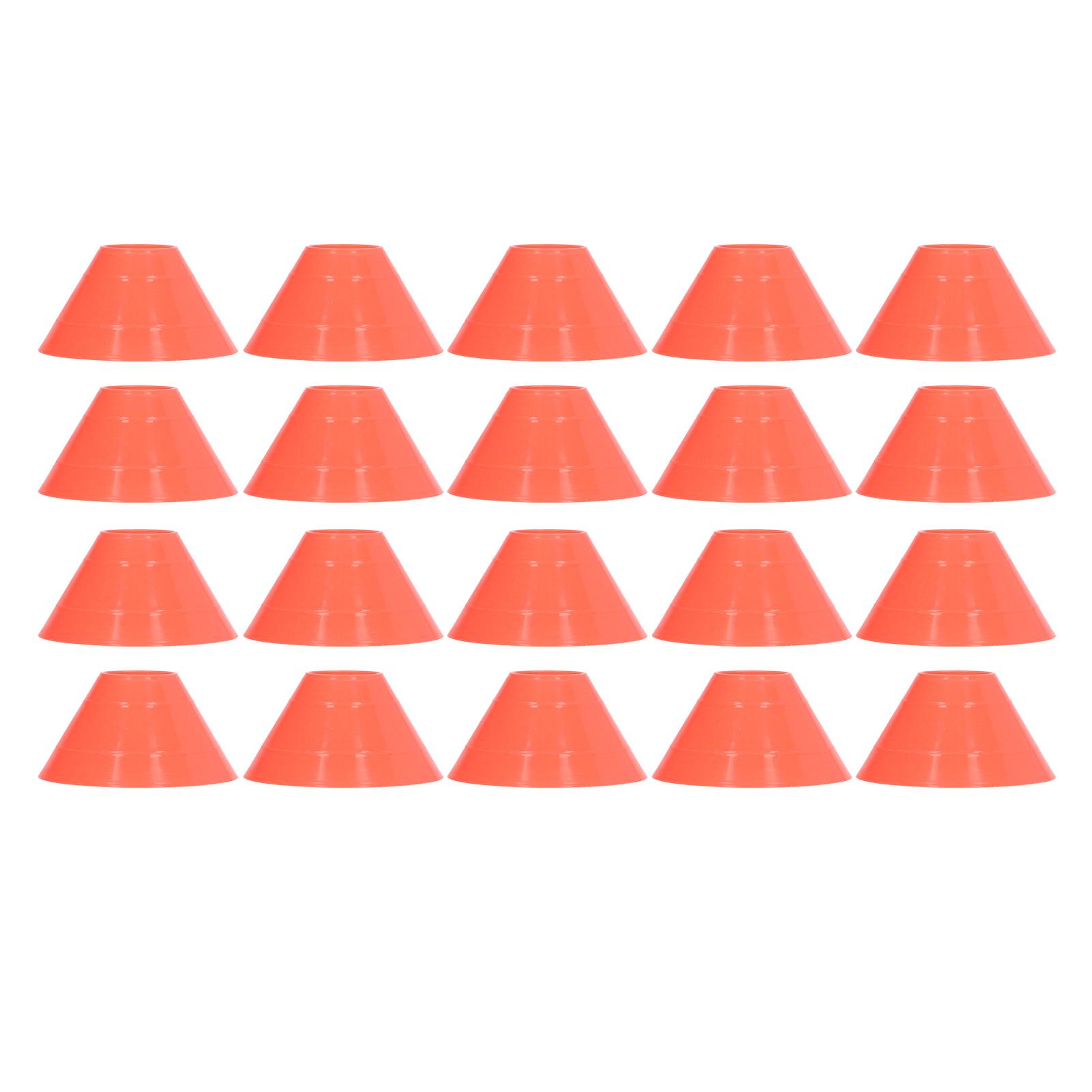 

20PCS Football Training Markers Multifunction PE Soccer Training Disc Cone Set for Kids Novice Outdoor