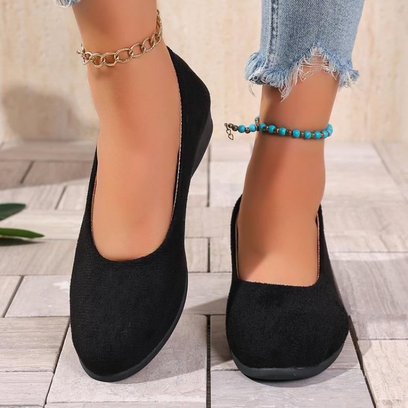 Mocassini con Zeppa in Raso Taglie Forti da Donna Stile Hong Kong Retrò Primaverile