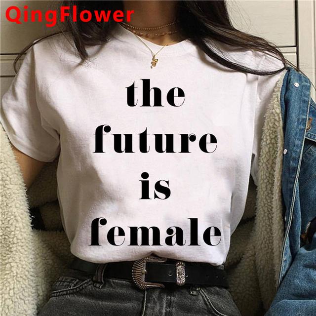 Feministické Girl Power Grl Pwr Feminismus tričko tričko ženy streetwear japonské grunge oblečení tričko
