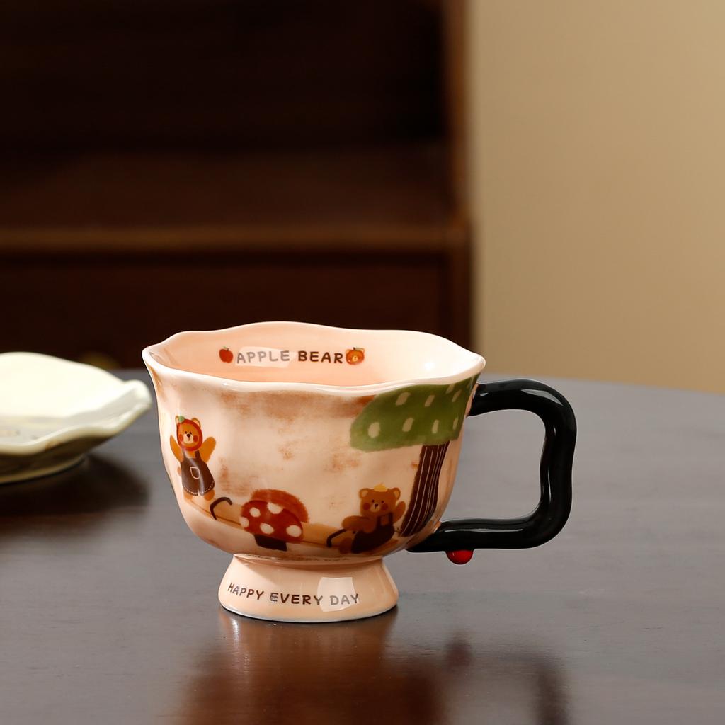 Tazza Creativa Artistica in Ceramica Tazza per Acqua 2 Alto Valore Novità Ufficio Donna Casa Tazza da Caffè Souvenir