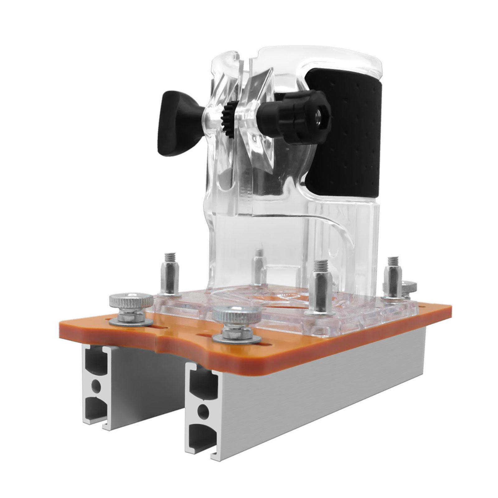 

Прецизионный набор для фрезера по дереву, 2 в 1, аксессуары для портативного фрезера, кромкорез, алюминий, 6-56 мм, регулируемая база, триммер