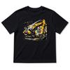 Summer Boys' Cartoon Excavator Cotton T-Shirt, Short Sleeve, Breathable Casual Layer