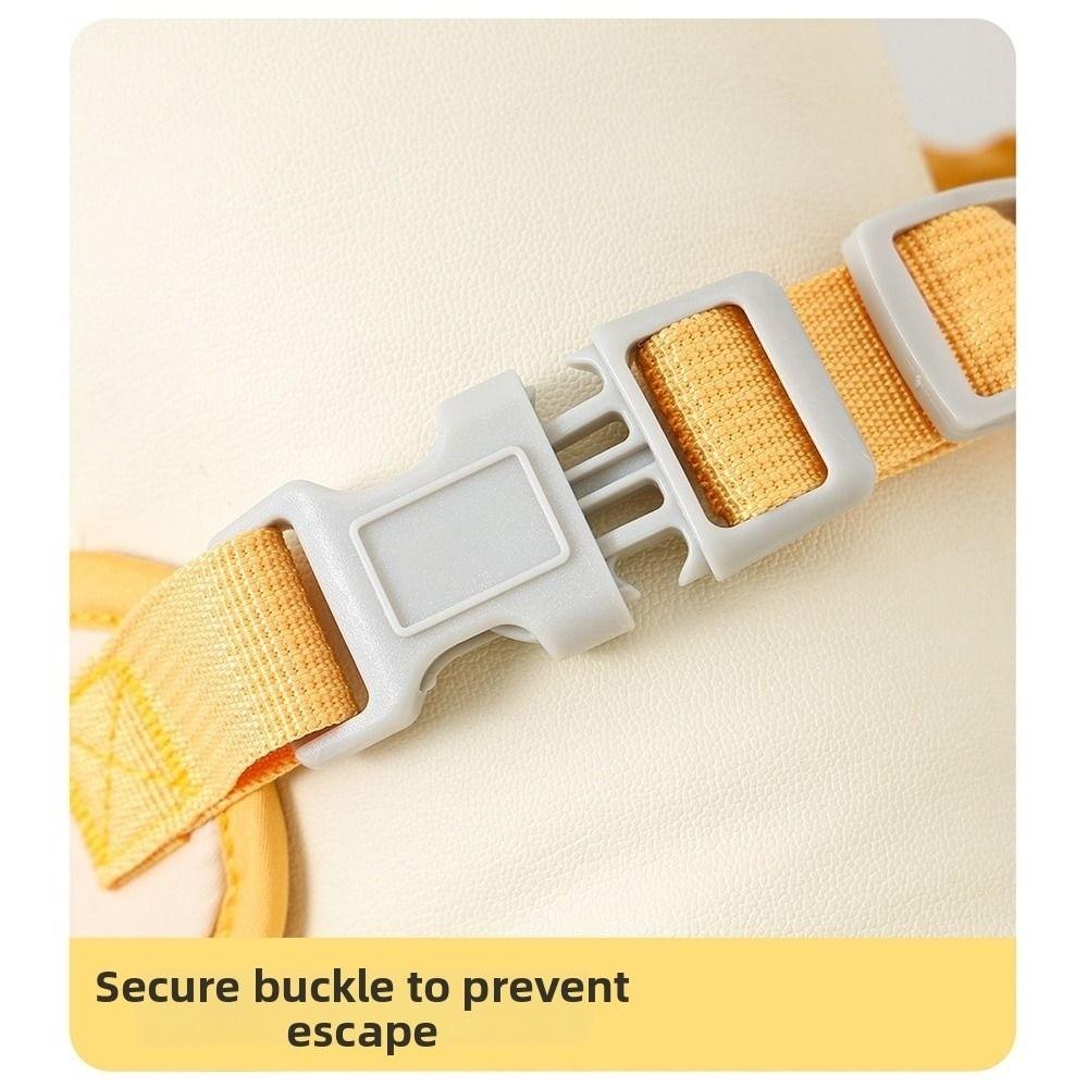 Cartoon Design Dog Harness and Leash Set Breathable Pet Chest Strap Set Durable Pet Vest Puppy