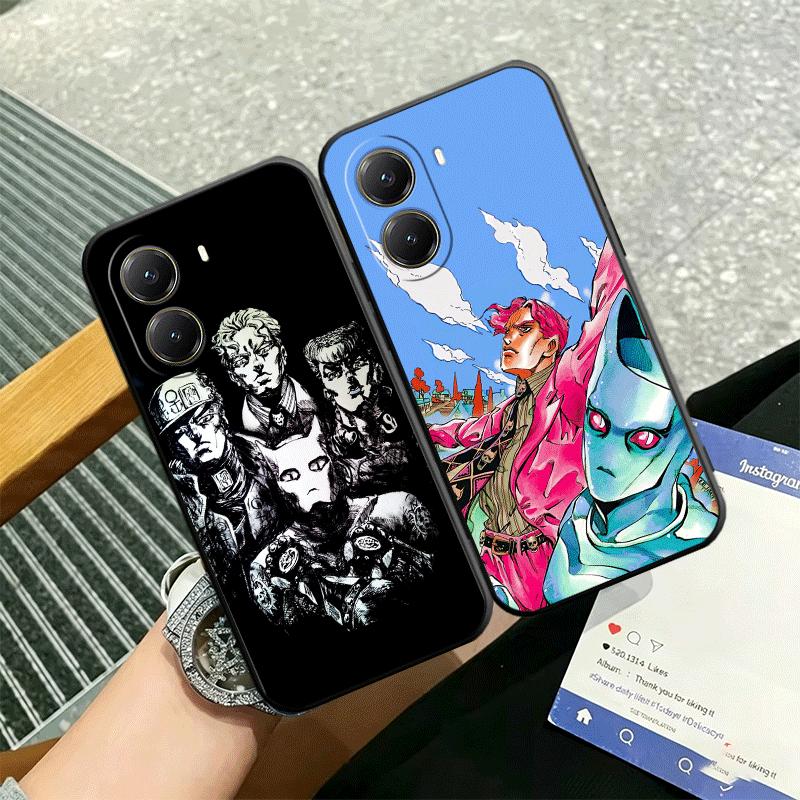 JoJo Adventure Killer Queen Soft Phone Case for Xiaomi Poco X5 X6 X7 X8 Pro Max X3 F7 F8 Ultra M8 M7 M6 M5 Redmi 15 15C 14C 13C