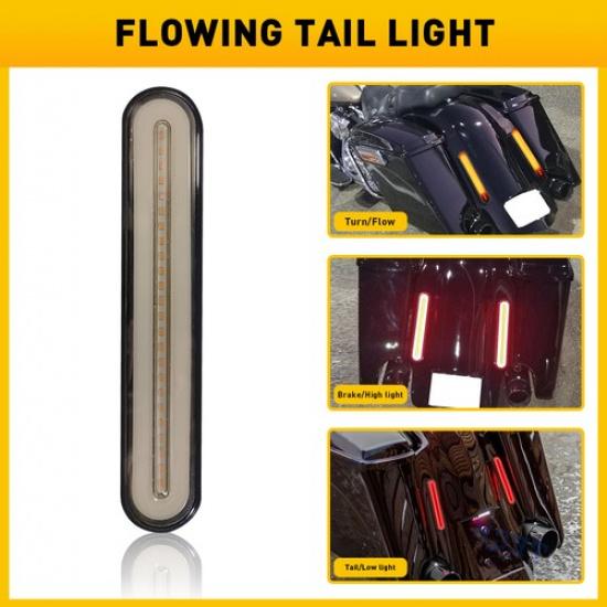 28 LED Stop Reverse Flowing Brake Turn Rear Signal Tail Light Truck Trailer RV V