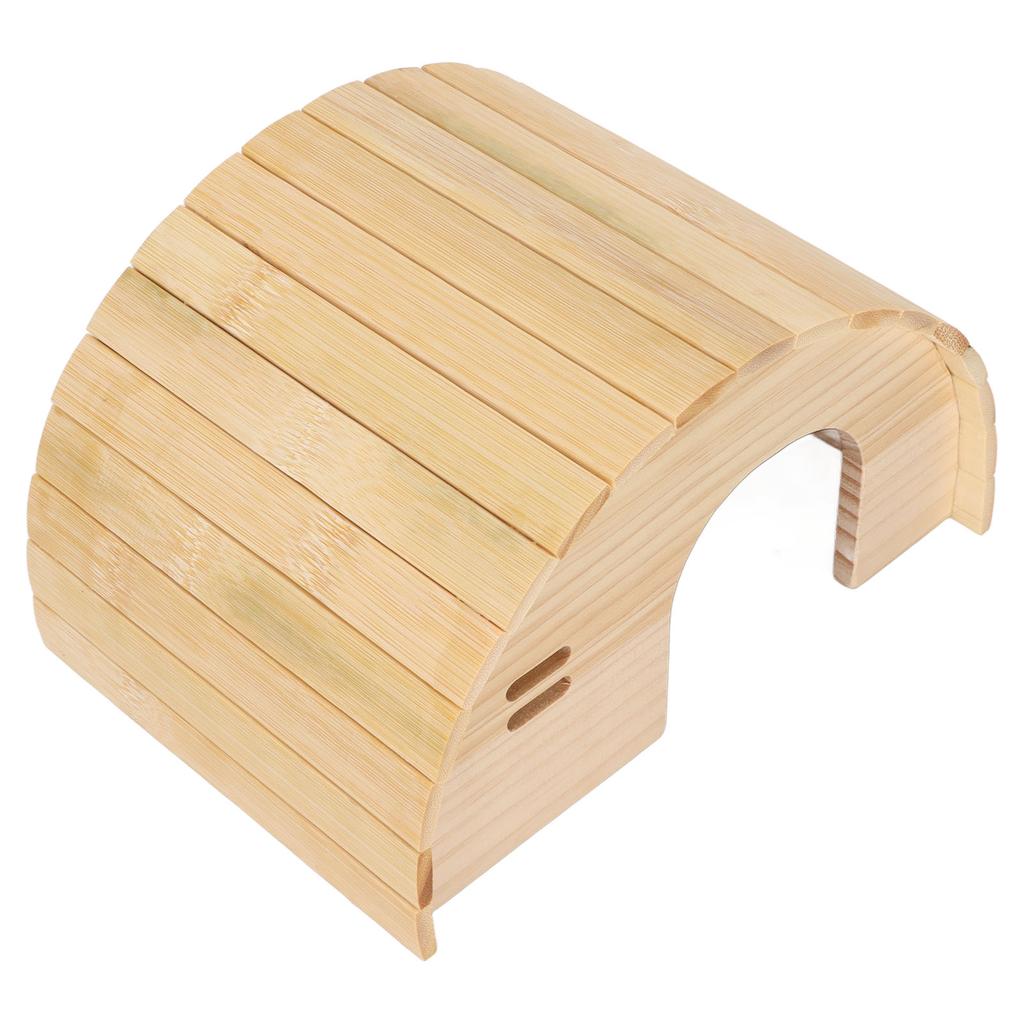 Hamster Wooden House Bite Resistance Arched Guinea Pig Wood Hideout for Hamster Dwarf Hamster Golden Bear