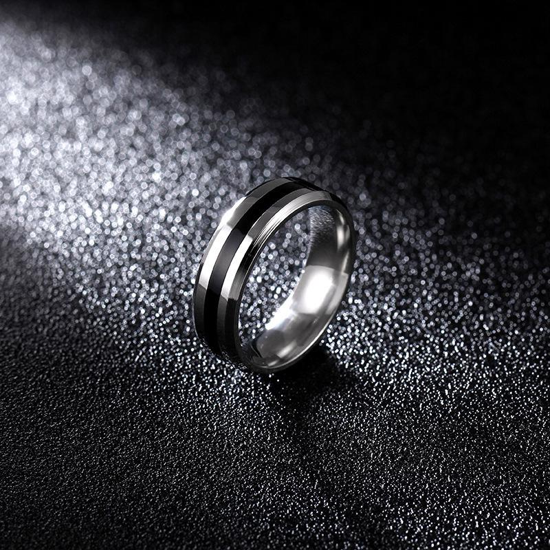 

Non-Fading Stainless Steel Titanium Rings: Niche Design, Ins Style Plain Bands for Couples Size 10