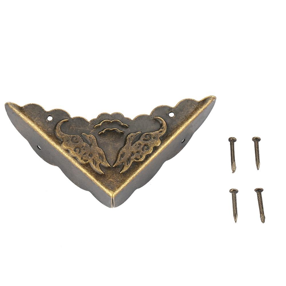 12pcs Solid Construction Metal Corner Protectors Decorative Corner Protectors For Cabinet