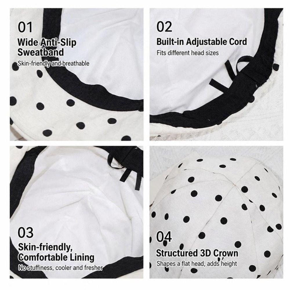 Wide Brim Sun Hat Adjustable Casual Hat Fashionable Style Peaked Cap  Summer Outing