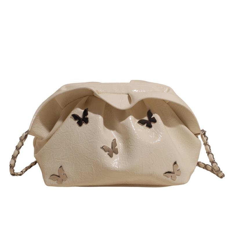 Summer new trend fashion versatile butterfly shoulder messenger bag high-end niche design chain cloud bag