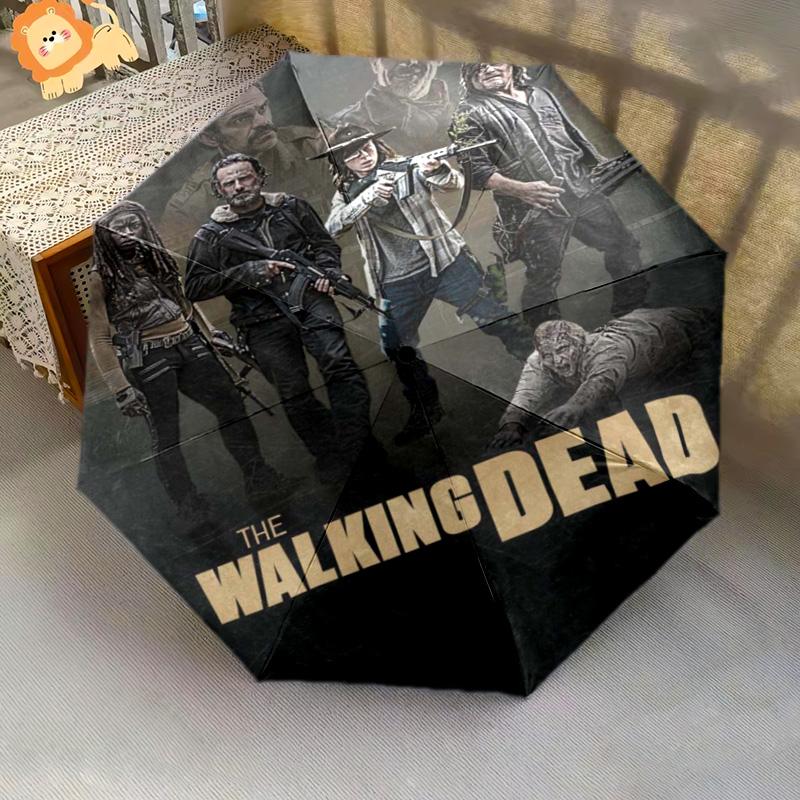 Apocalyptic Warrior Uprising Folding umbrella 8 paraphenoid bones Portable printing Sun umbrella Gift