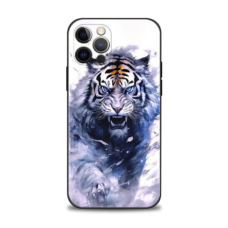 Forest King Tiger Animal Phone Case For iPhone Samsung Galaxy Redmi Xiaomi Oppo OnePlus Note S A 7 8 9 10 11 12 13 14 20 21 22 23 53 54 Pro Ultra