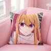 RRuby Hoshino Cushion Cover Pillowcase Short Plush Invisible zipper Room Sofa Cushion Cover