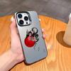 Fashion D-Dragon Animal Pattern Phone Case For iPhone17,16,15,14,13,12,11,Pro,MAX Gray Matte Silicone Black Cover