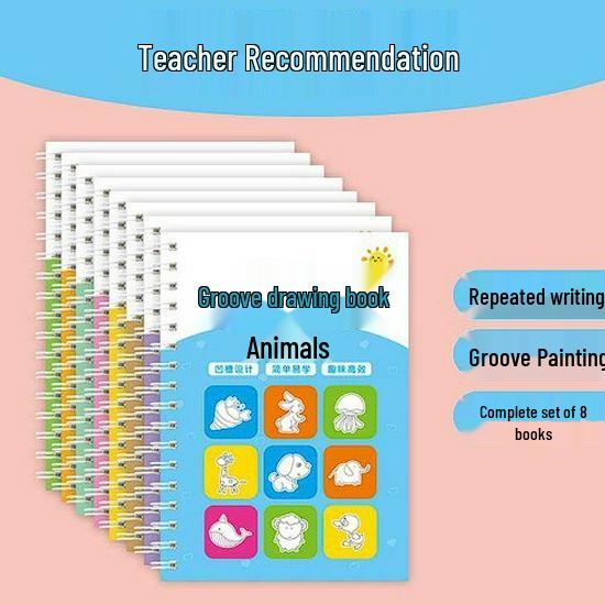 "Simple Drawing & Calligraphy Practice Book for Children Aged 2-8"