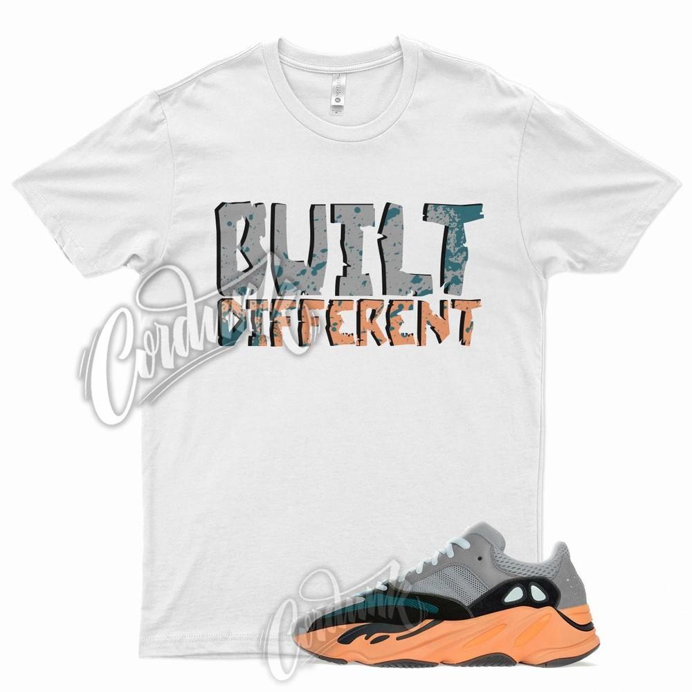 White BUILT T Shirt for YZ Boost 700 Wash Orange 350 380 500 Wave Runner Unisex T-Shirt XL