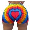 Women's Fashion Slim Hot Funny Words Print Gym Shorts Butt Lift Shorts Panties