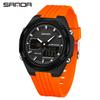 SANDA Sports Watch: World Time, Multifunctional Chronograph, Waterproof, Unisex