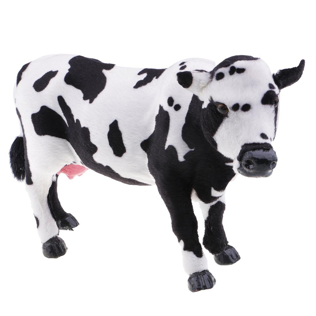 Simulation Cow Farm Zoo Animal Model Figurine Home Decor toy for kids