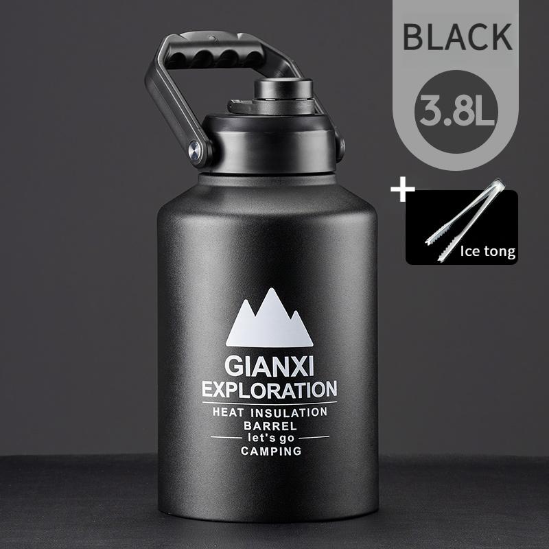 Stainless Steel Insulation Bucket Large Capacity Portable Ice Bucket Camping Large Bottle Mouth Ice Insulation Pot