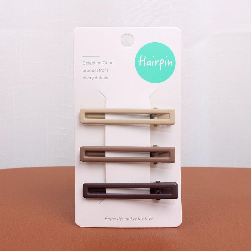 

3 PCS Assorted Hair Clips Set, Bangs Barrettes with Card Pack, Fashion Hairpins for Side Styles