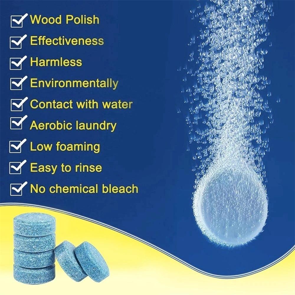 New Solid Cleaner Car Windscreen Cleaner Effervescent Tablet Auto Wiper Glass Solid Cleaning Concentrated Tablets Detergent 2024