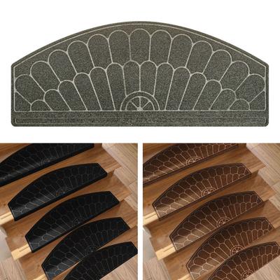 Stair Treads Peel And Stick Pad Self-adhesive Soft Safety Stair Grip Strip Stairway Carpet Covers for Wooden Stairs