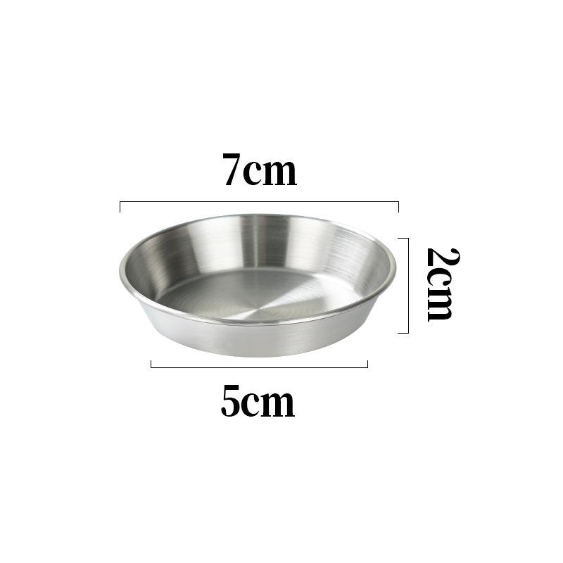 Stainless Steel Korean BBQ Dipping Dish for Sauces and Seasonings