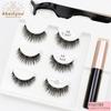Abestyou Handmade Highest Quality Faux Mink Magnetic Eyelashes with 5 Magnets Light & Strong Magnetic Reusable