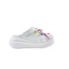 Crocs Crush Clog EVA Colourful Love Fashion and Versatile Comfortable and Casual Hole Shoes Unisex White