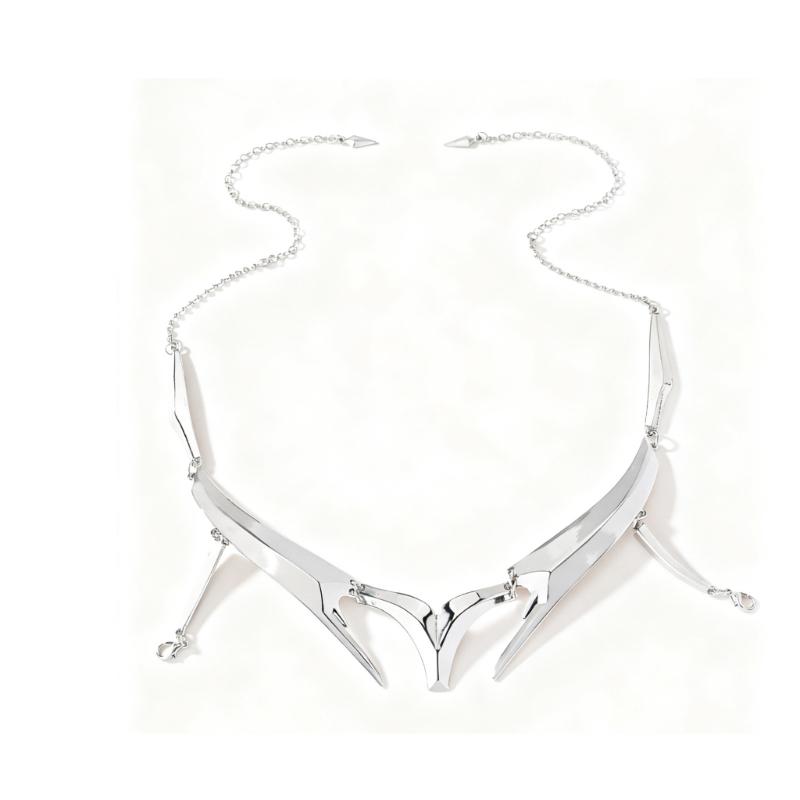 

Industrial Punk Face Jewelry Fluid Shaped Chin Lip Rings Sturdy Metal Body Decoration For Streetwear Styling 1