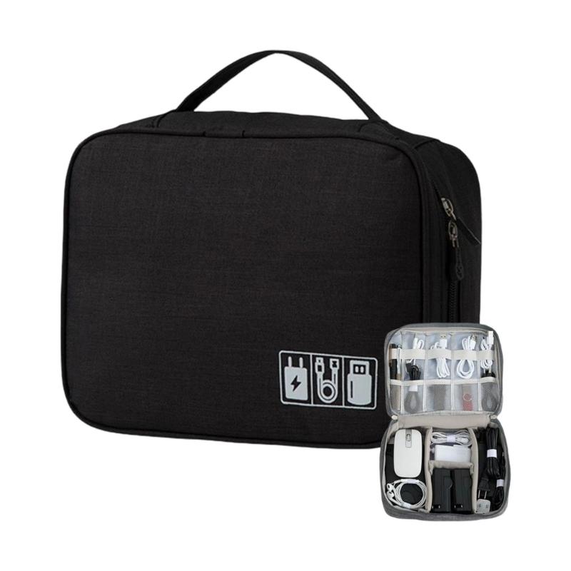 Travel Storage Case For Electronic Gadgets Cosmetics Portable Oxfords Cloth Organiser Multifunctional Makeup Bag