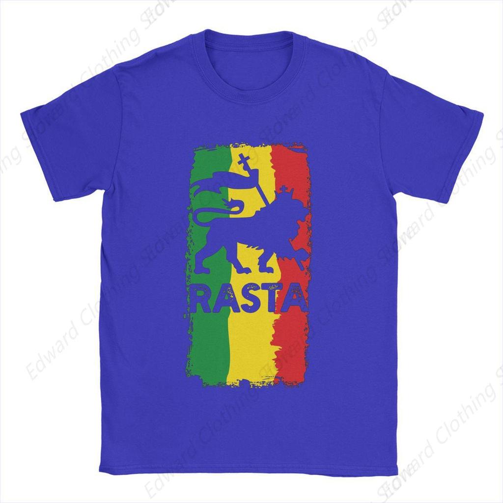 Summer Rastafari Rasta Lion Of Judah for Men Women T Shirt Outfits Unique Tees TShirts Pure Cotton Graphic Printing Clothing