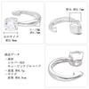 Shinjuku Gin no Kura Single Cubic Zirconia Silver 925 Ear Cuff (Single Ear) - Non-Pierced Earrings, Ear Clip, Simple Design