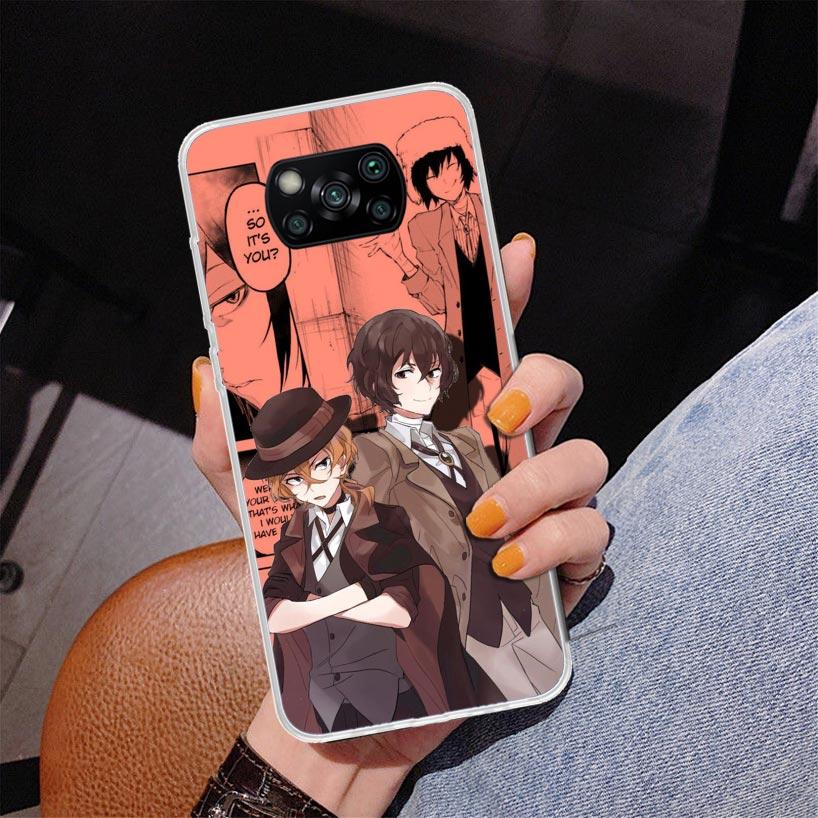 Bungo Stray Dogs Manga Phnoe Case for Xiaomi Poco X5 X6 X7 Pro X4 Gt F7 Ultra M8 M7 Redmi 15C 15 13C 13 12C 12 Unique Cover Coqu