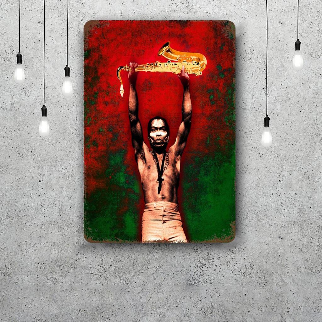 Fela Kuti Metal Signs wall decor Vintage Tin Signs Captain Metal Poster Decor for Bar Pub Club Wall Decoration